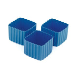 Load image into Gallery viewer, (3pc) Little Lunch Box Co, Bento Cups, Square, Blue - Healthy Snacks NZ
