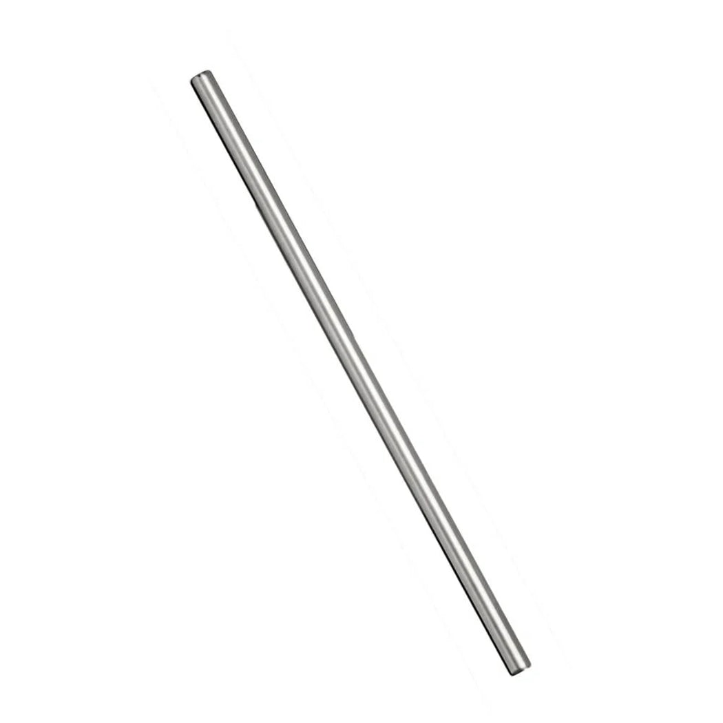 Metallic cylindrical object on a white background