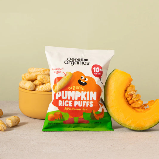 Ceres Organics, Organic Baby Rice Puffs, 15g - Healthy Snacks NZ