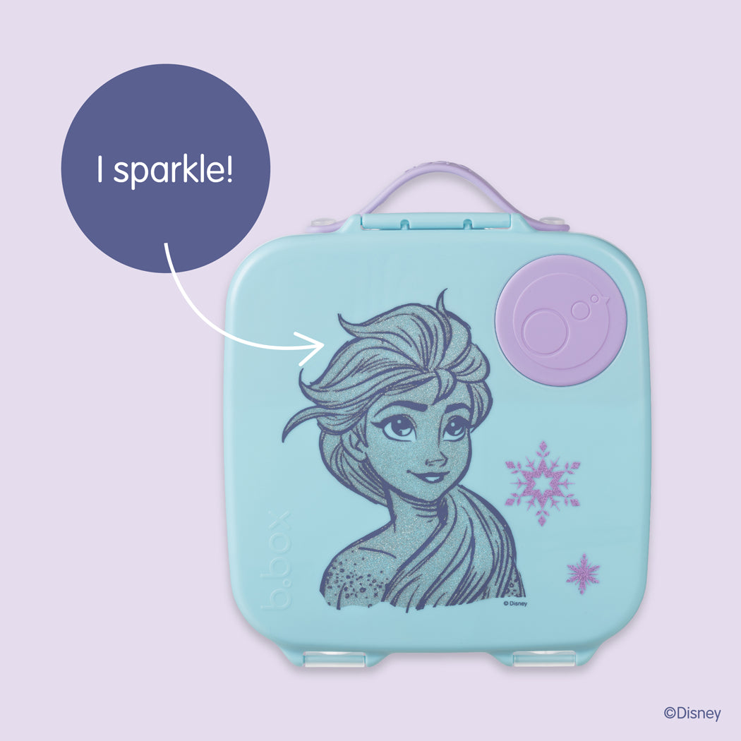 Compact mirror with Disney character design on a light purple background