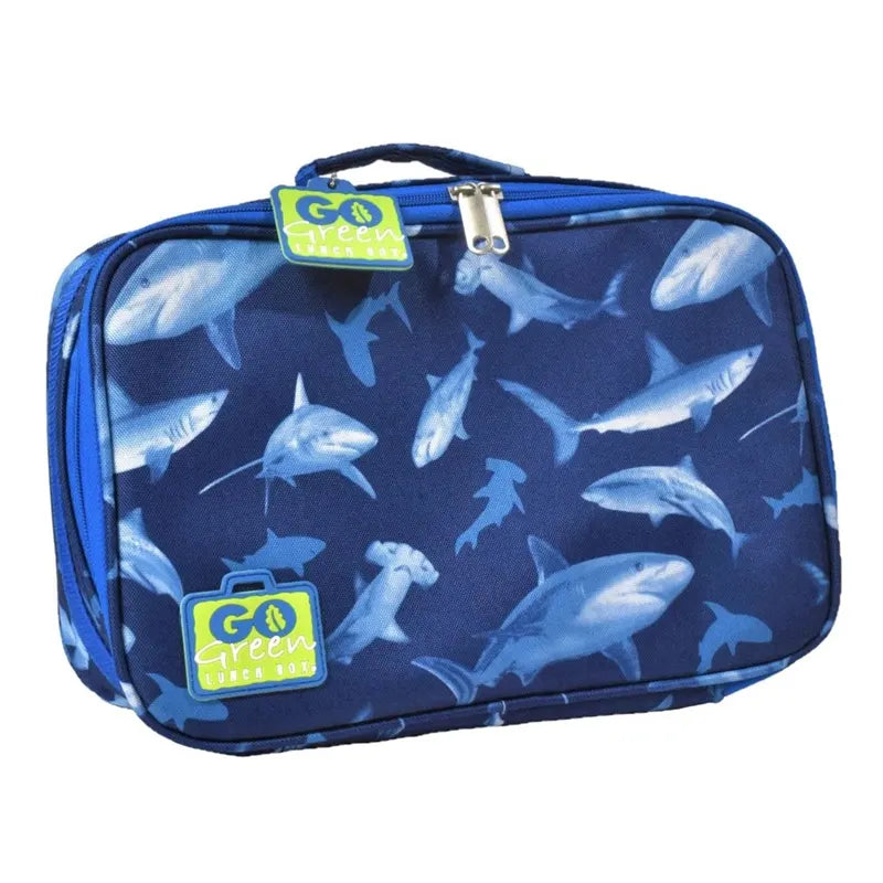 Go Green Lunchbox Set, Shark Frenzy - Healthy Snacks NZ