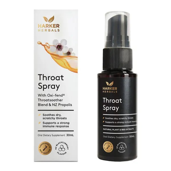 Harker Herbals Adult's Throat Spray, 30ml - Healthy Snacks NZ