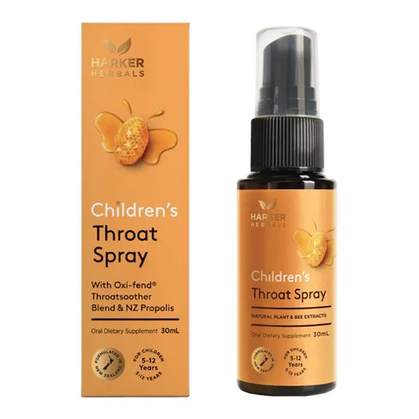 Harker Herbals Children's Throat Spray, 30ml - Healthy Snacks NZ