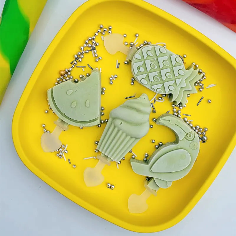 Silicone Ice Pop Moulds, Tropical - Healthy Snacks NZ