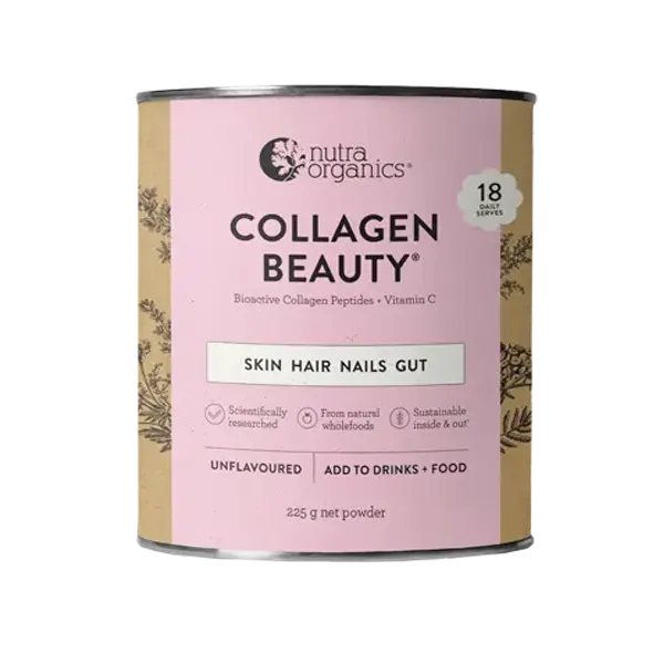 Nutra Organics, Collagen Beauty Verisol+C, Unflavored, 225g - Healthy Snacks NZ
