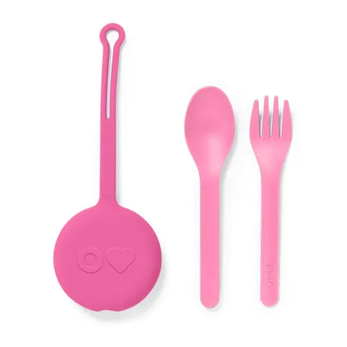 OmieBox Cutlery Pod Set, Assorted Colours - Healthy Snacks NZ