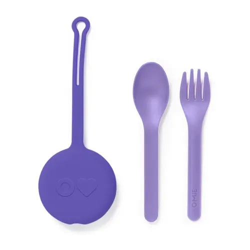 OmieBox Cutlery Pod Set, Assorted Colours - Healthy Snacks NZ