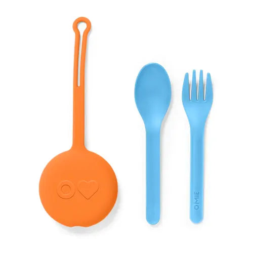OmieBox Cutlery Pod Set, Assorted Colours - Healthy Snacks NZ