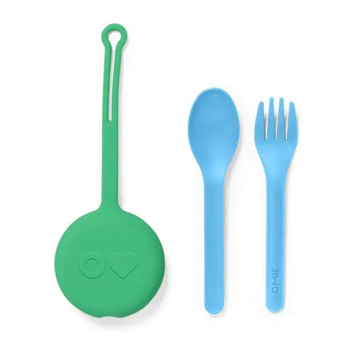 OmieBox Cutlery Pod Set, Assorted Colours - Healthy Snacks NZ