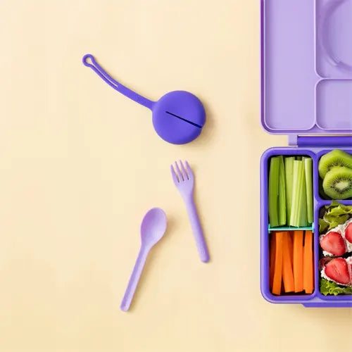 OmieBox Cutlery Pod Set, Assorted Colours - Healthy Snacks NZ