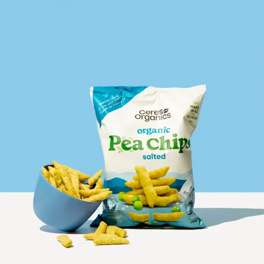 Organic, NZ Made, Organic Pea Chips - Healthy Snacks NZ