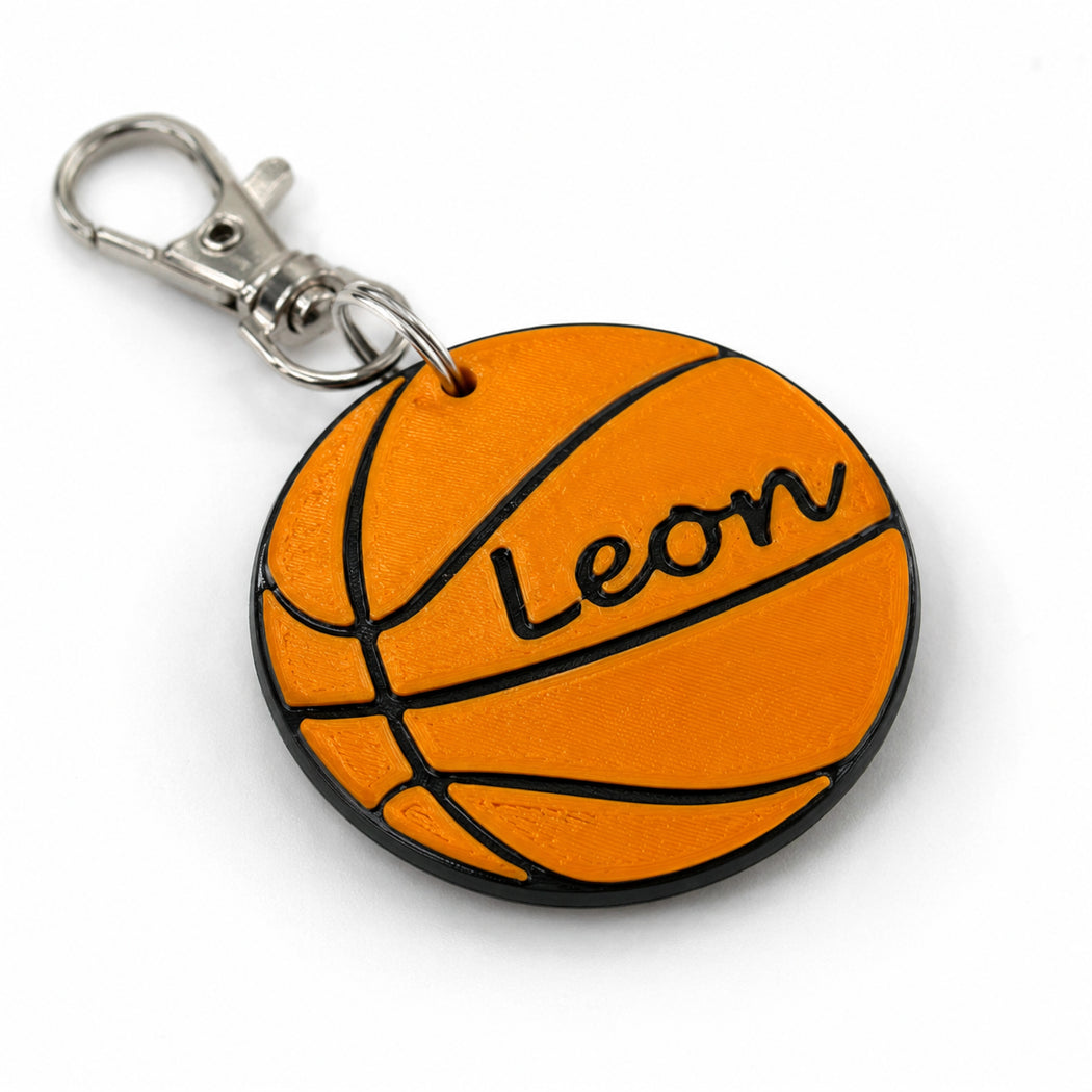 Personalised Basketball Keyring