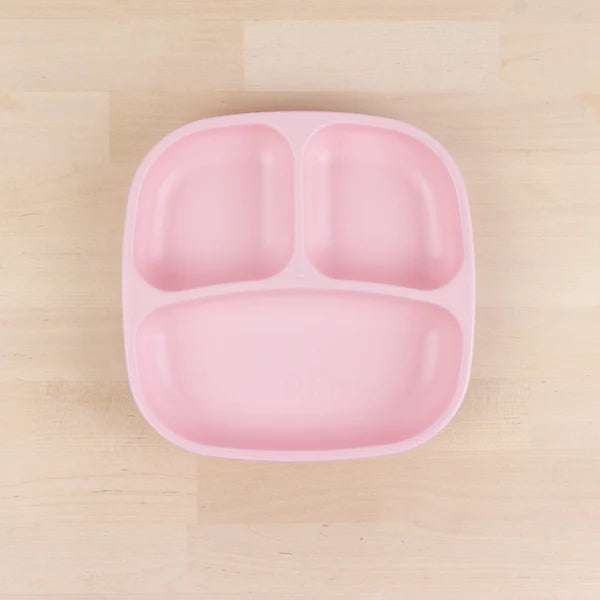 Re-Play Divided Plate Ice Pink - Healthy Snacks NZ