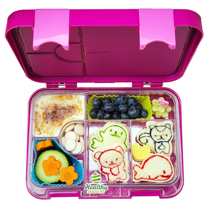 Printed Leakproof Convertible Bento 6 Lunchbox, Princess - Healthy Snacks NZ - Free Shipping