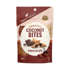 Organic Chocolate Filled Coconut Bites (GF/DF), 60g - Healthy Snacks NZ