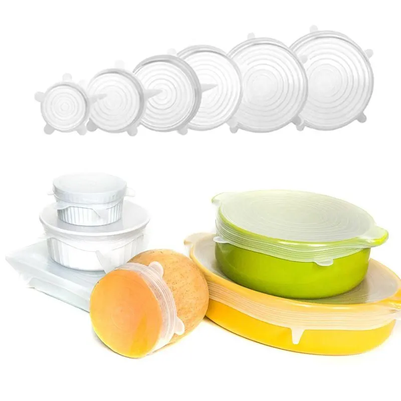 (6pc) Premium Reusable Silicone Stretchy Lids - Healthy Snacks NZ