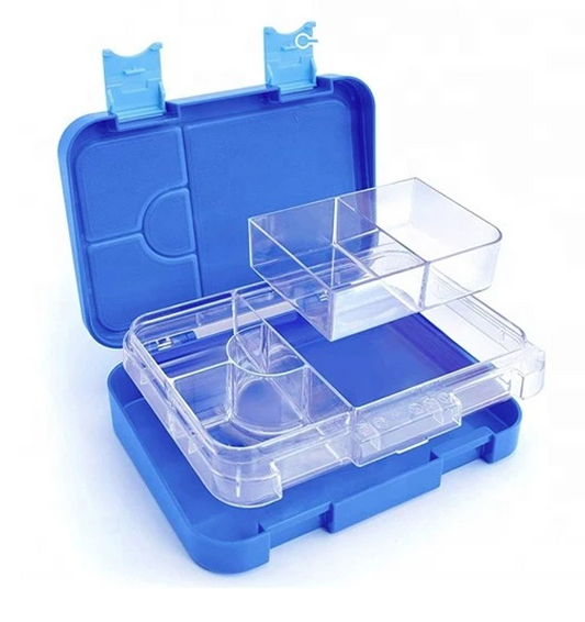 Everyday Leakproof Convertible Kids Bento 6 Lunchbox โ Blue - Healthy Snacks NZ - Buy Online