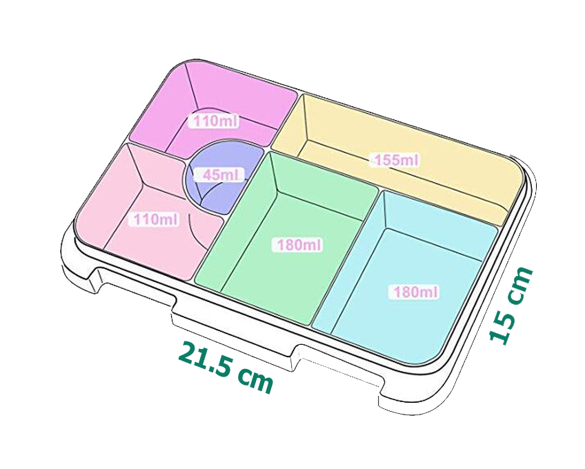 Bento 4/6 Inner Tray Set Replacement Bento Parts Healthy Snacks NZ