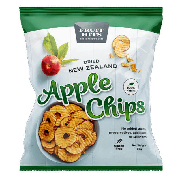NZ Dried Apple Chips, 90g NZ Apple Products Healthy Snacks NZ