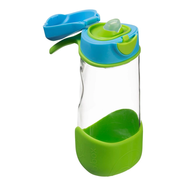 B.Box Sport Spout Bottle, 450ml, Ocean Breeze- Healthy Snacks NZ