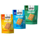 Load image into Gallery viewer, KETO Almond Flour Crackers, Multiple Flavours, 64g - Healthy Snacks NZ
