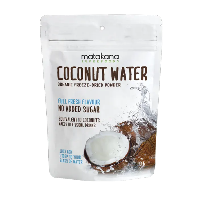 Organic Coconut Water Powder (GF/DF/V), 100g - Healthy Snacks NZ
