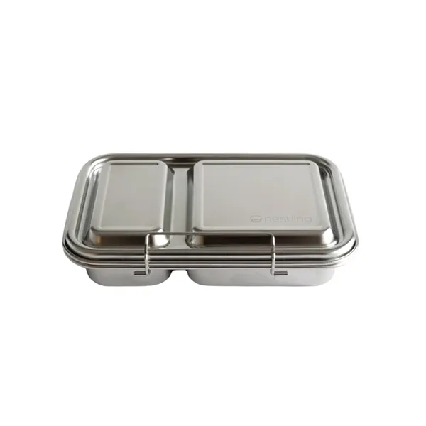 Nestling Duo Stainless Steel Bento Box - Healthy Snacks NZ