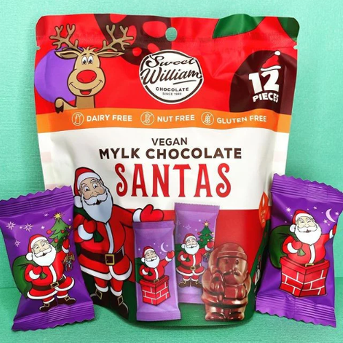 Sweet William Chocolate Santa (DF/GF) - Healthy Snacks NZ