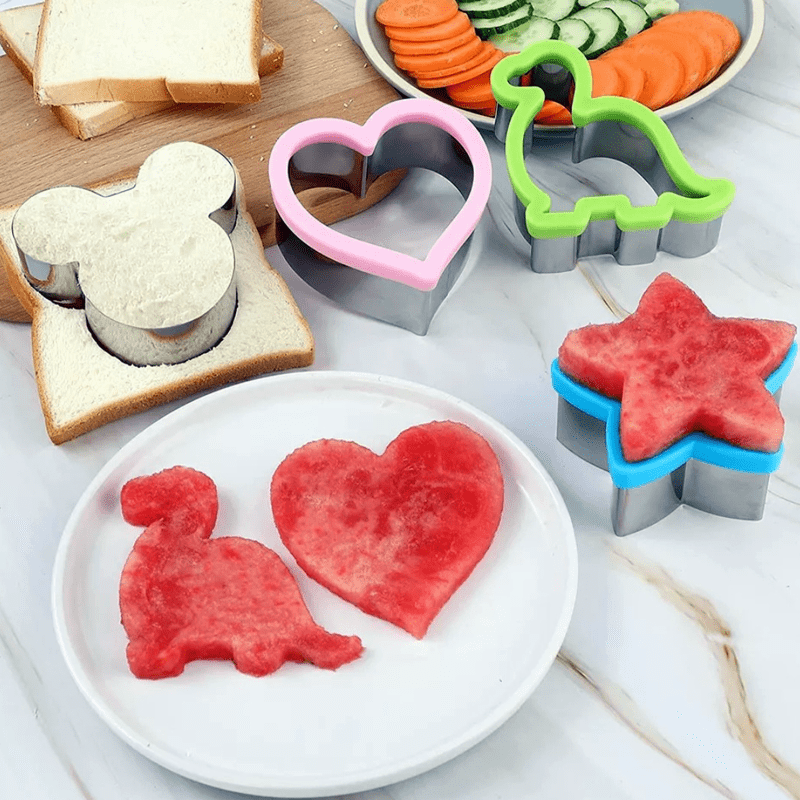 Fun Stainless Steel Sandwich/Cookie Cutters Healthy Snacks NZ