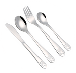 Load image into Gallery viewer, (4pc) Stainless Steel Kids Cutlery Set
