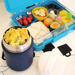 Load image into Gallery viewer, Food Jar, Kids Insulated Thermos, Navy Blue - Healthy Snacks NZ
