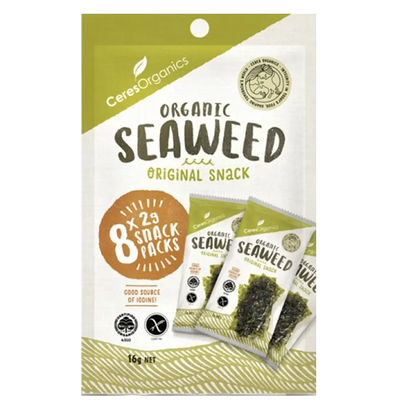 Ceres Organic Seaweed Snack, Multi-pack - Healthy Snacks NZ