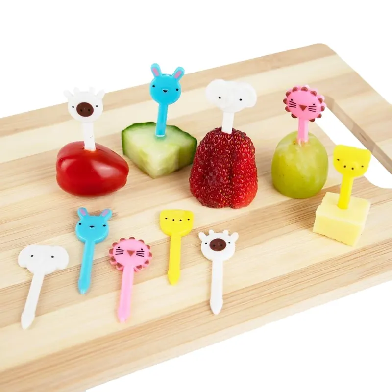 (10pc) Bento Food Picks, Animals - Healthy Snacks NZ