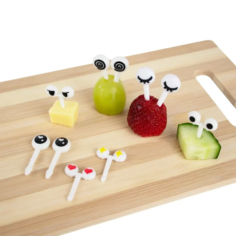 (10pc) Food Picks, Googly Eyes - Healthy Snacks NZ