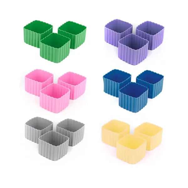 (3pc) Little Lunch Box Co, Bento Cups, Square - Healthy Snacks NZ