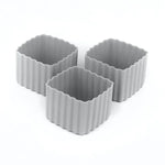 Load image into Gallery viewer, (3pc) Little Lunch Box Co, Bento Cups, Square, Grey - Healthy Snacks NZ
