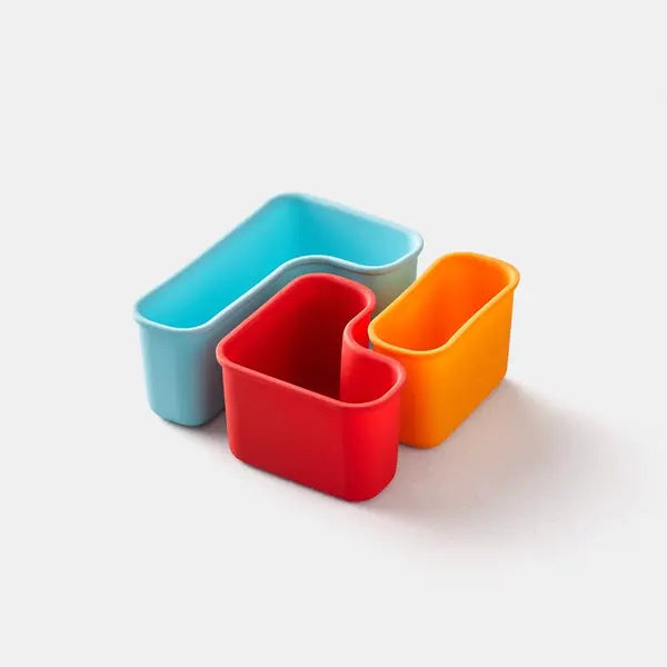 (3pc) PlanetBox Silicone Puzzle Pods, Launch/Shuttle - Healthy Snacks NZ