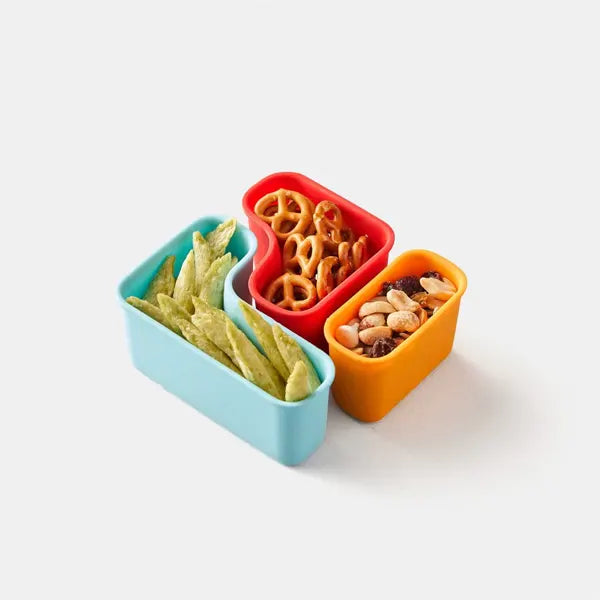 (3pc) PlanetBox Silicone Puzzle Pods, Launch/Shuttle - Healthy Snacks NZ