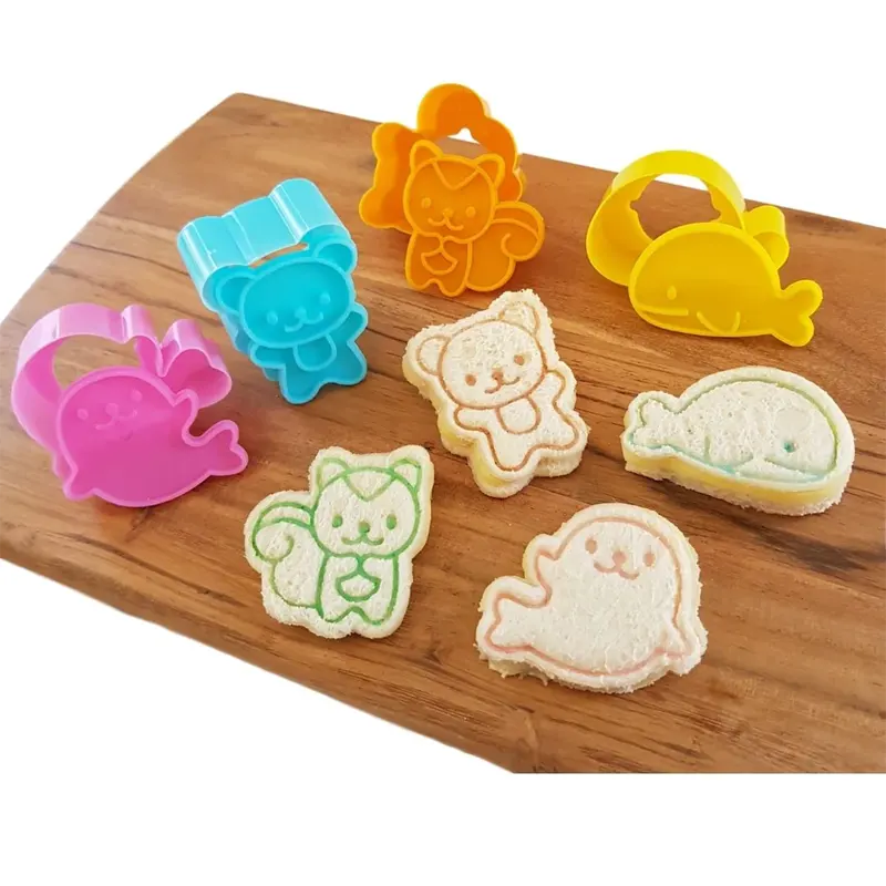 (4pc) Animals Sandwich Cutters Set - Healthy Snacks NZ
