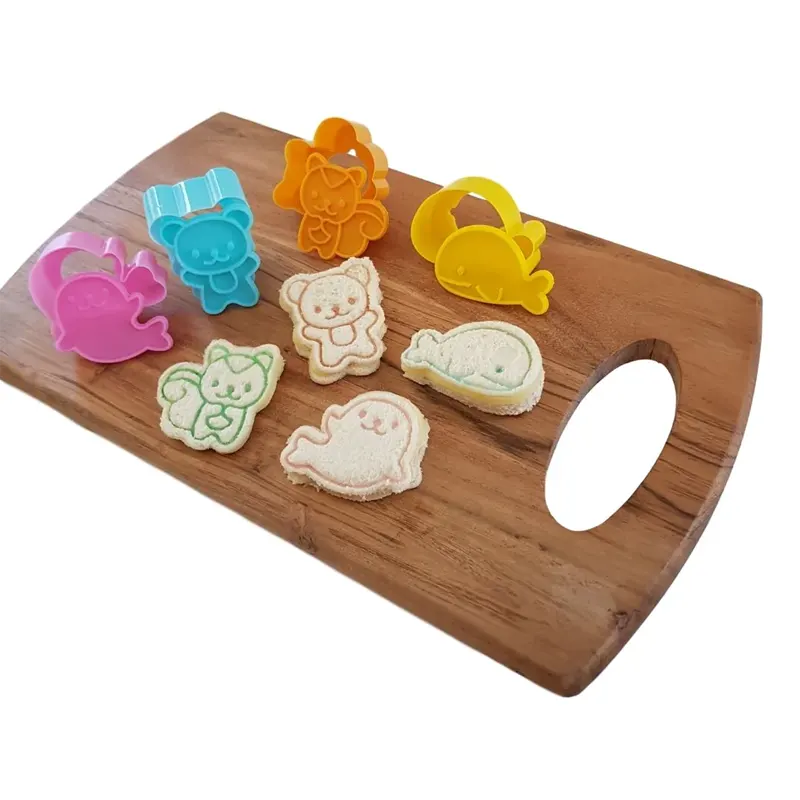 (4pc) Animals Sandwich Cutters Set - Healthy Snacks NZ