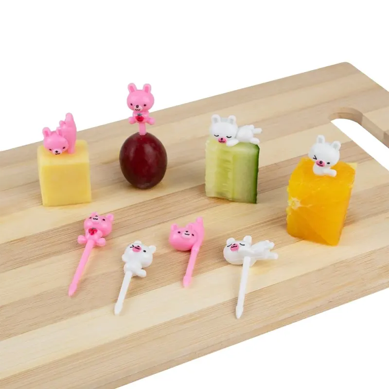 (8pc) 3D Food Picks, Bunny - Healthy Snacks NZ