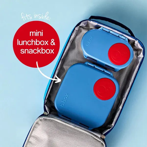 B.Box FLEXI Insulated Lunch Bag, Deep Blue/Morning Sky - Healthy Snacks NZ