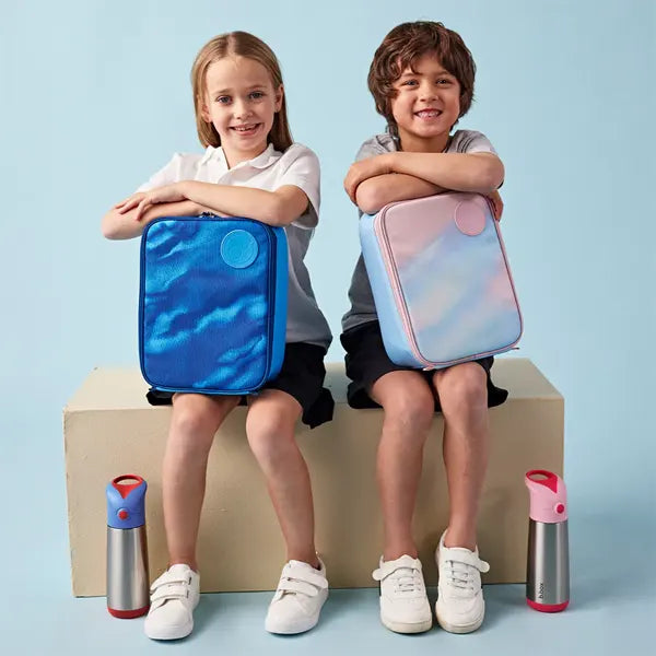 B.Box FLEXI Insulated Lunch Bag, Deep Blue/Morning Sky - Healthy Snacks NZ