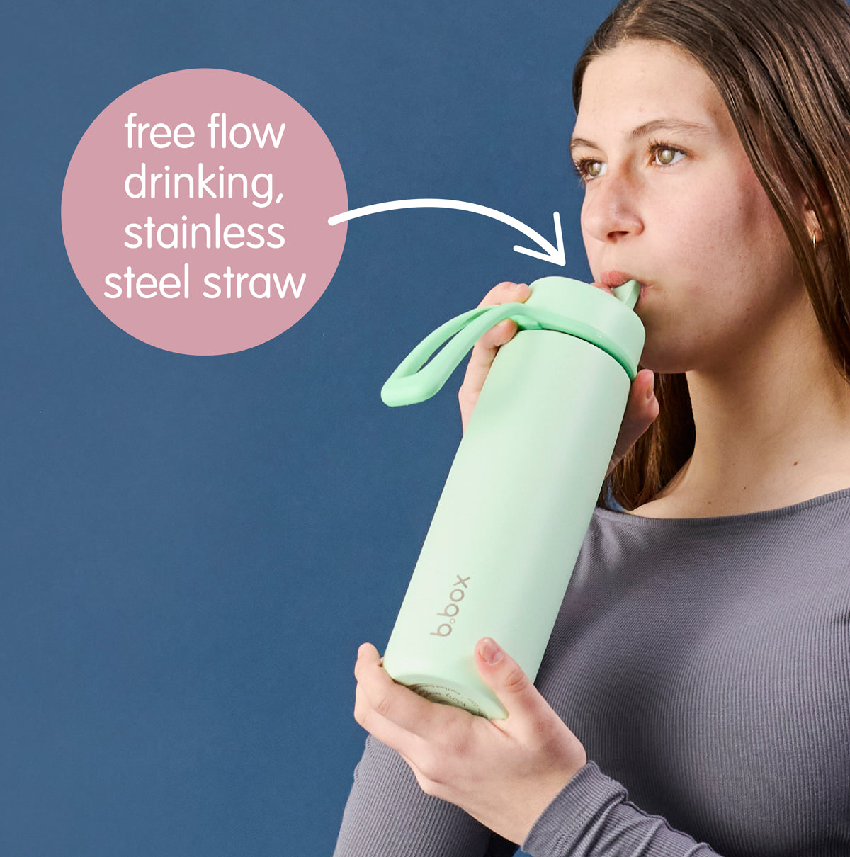 B.Box Insulated Flip-Top Bottle, 690ml - Healthy Snacks NZ