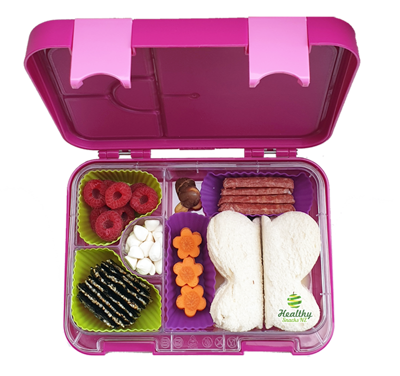 (6pc) Silicone Food Cups, Rectangular - Healthy Snacks NZ