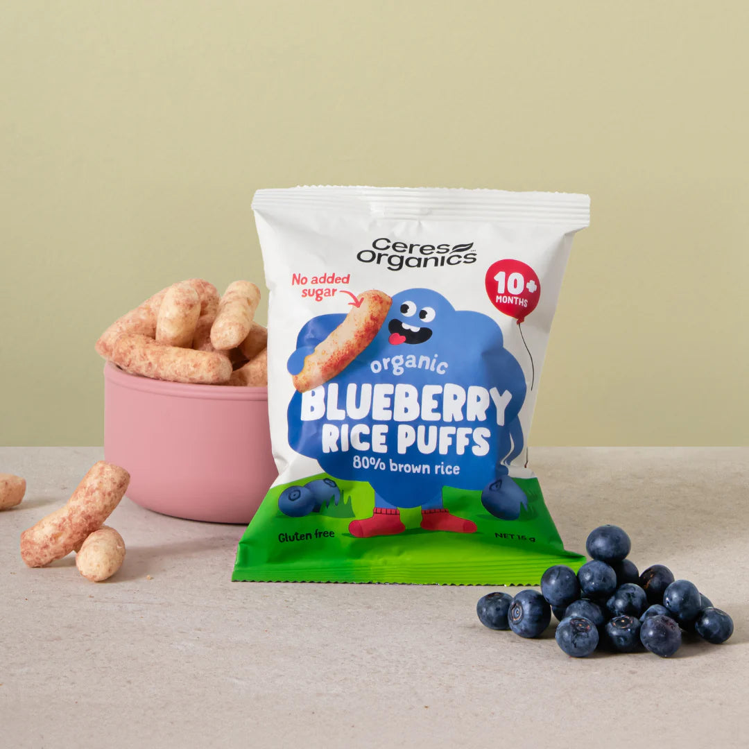 Ceres Organics, Organic Baby Rice Puffs, 15g - Healthy Snacks NZ