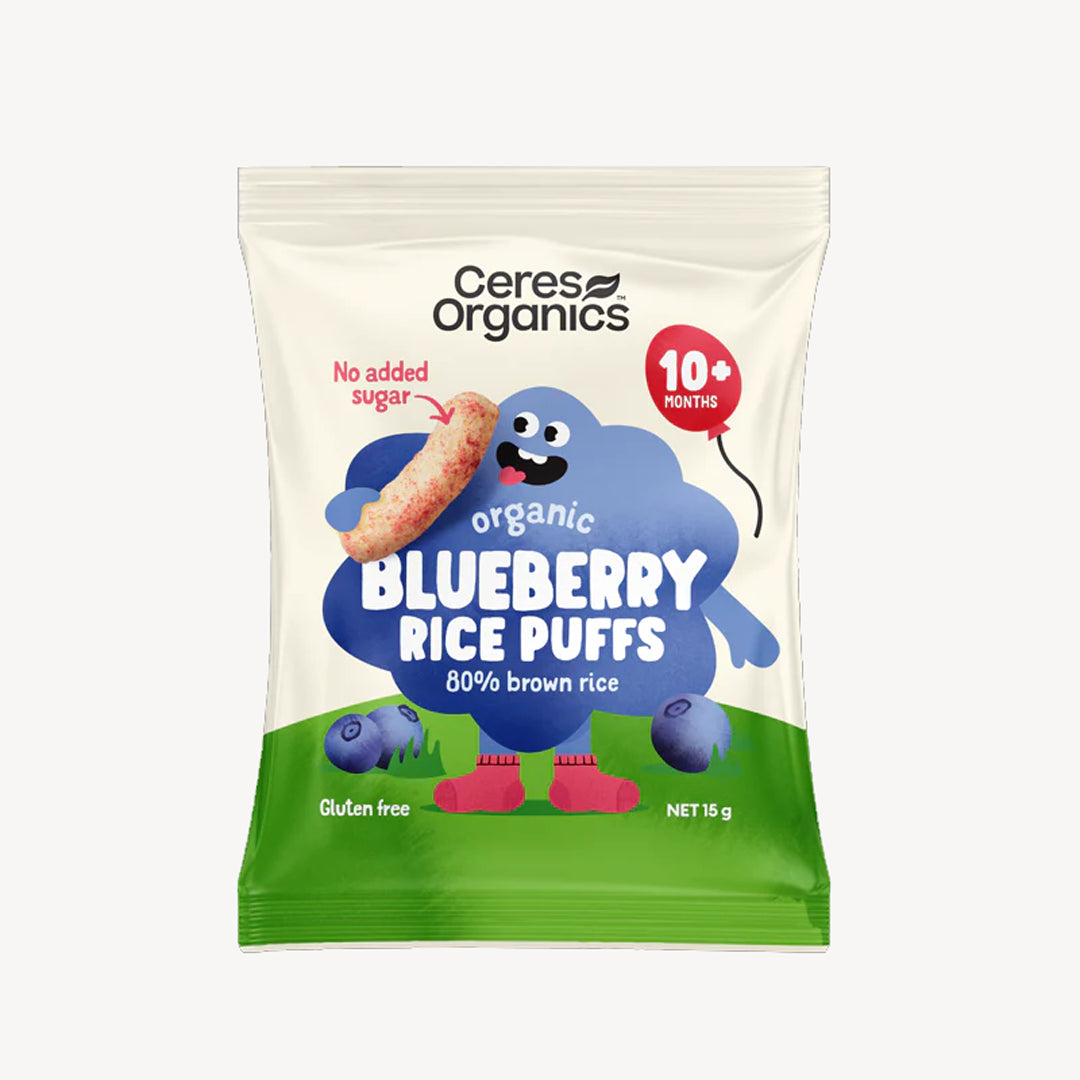 Ceres Organics, Organic Baby Rice Puffs, 15g - Healthy Snacks NZ