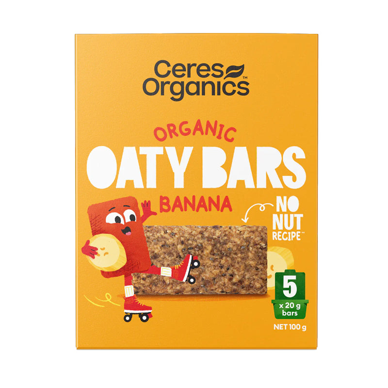 Ceres Organics, Organic Oaty Bars, 100g - Healthy Snacks NZ