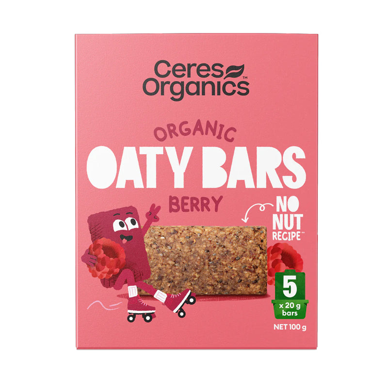 Ceres Organics, Organic Oaty Bars, 100g - Healthy Snacks NZ