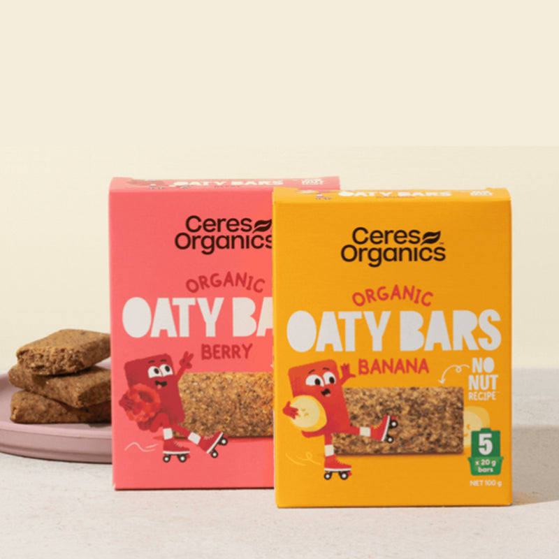 Ceres Organics, Organic Oaty Bars, 100g - Healthy Snacks NZ